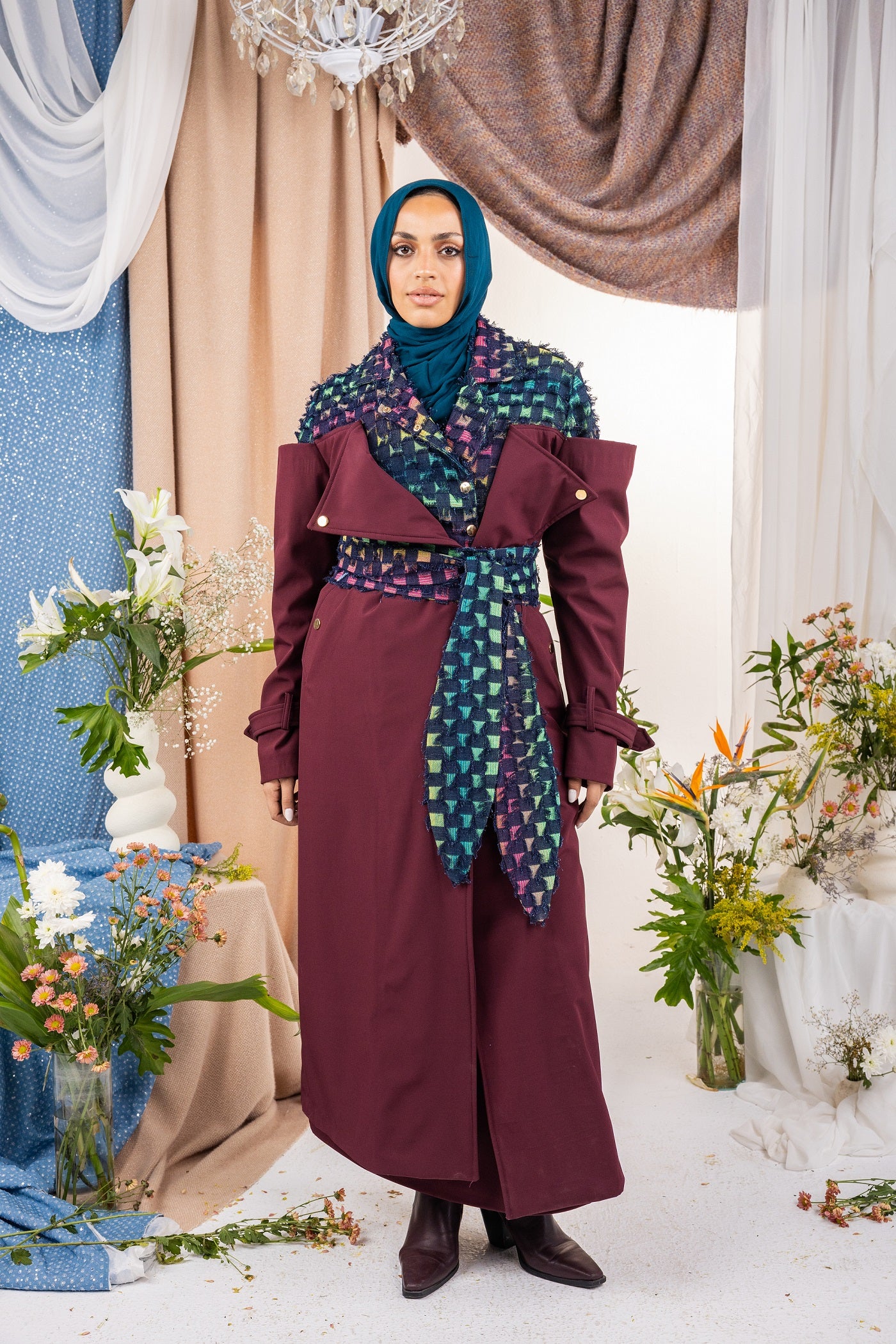 Shield Coat  - Burgundy