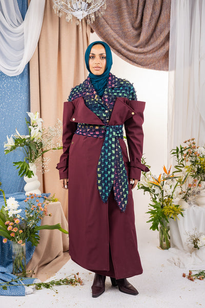 Shield Coat  - Burgundy