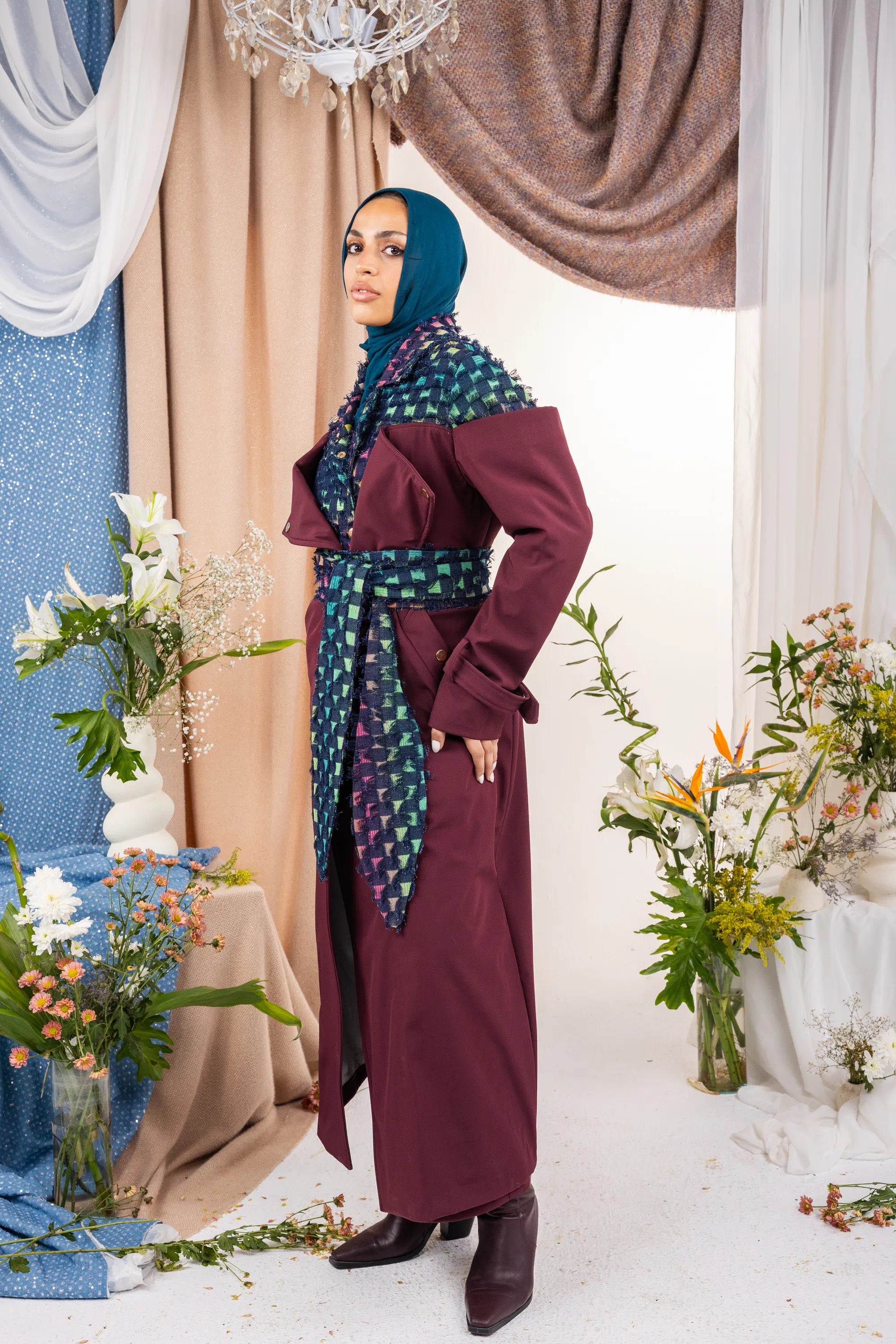 Shield Coat  - Burgundy