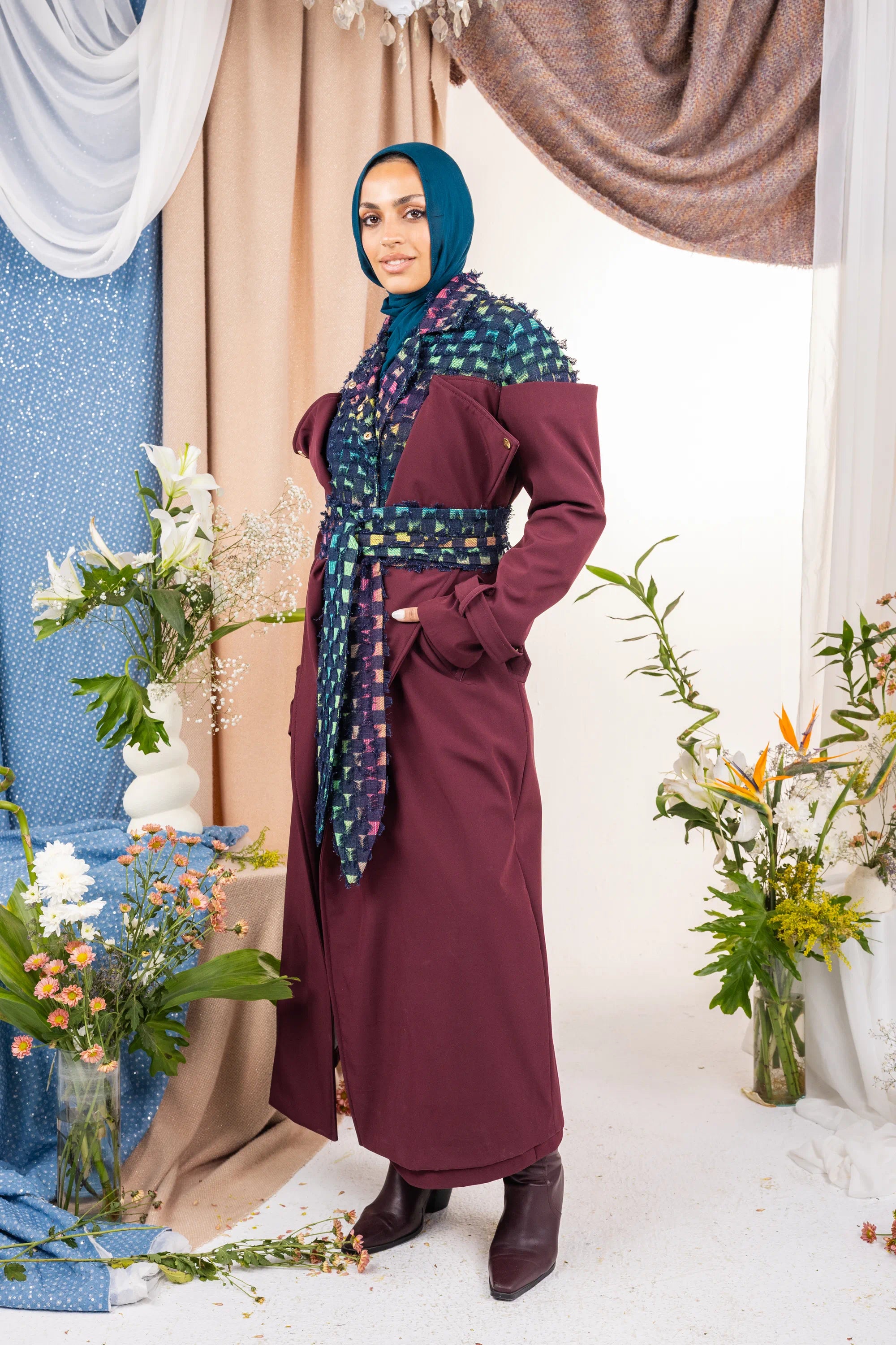 Shield Coat  - Burgundy