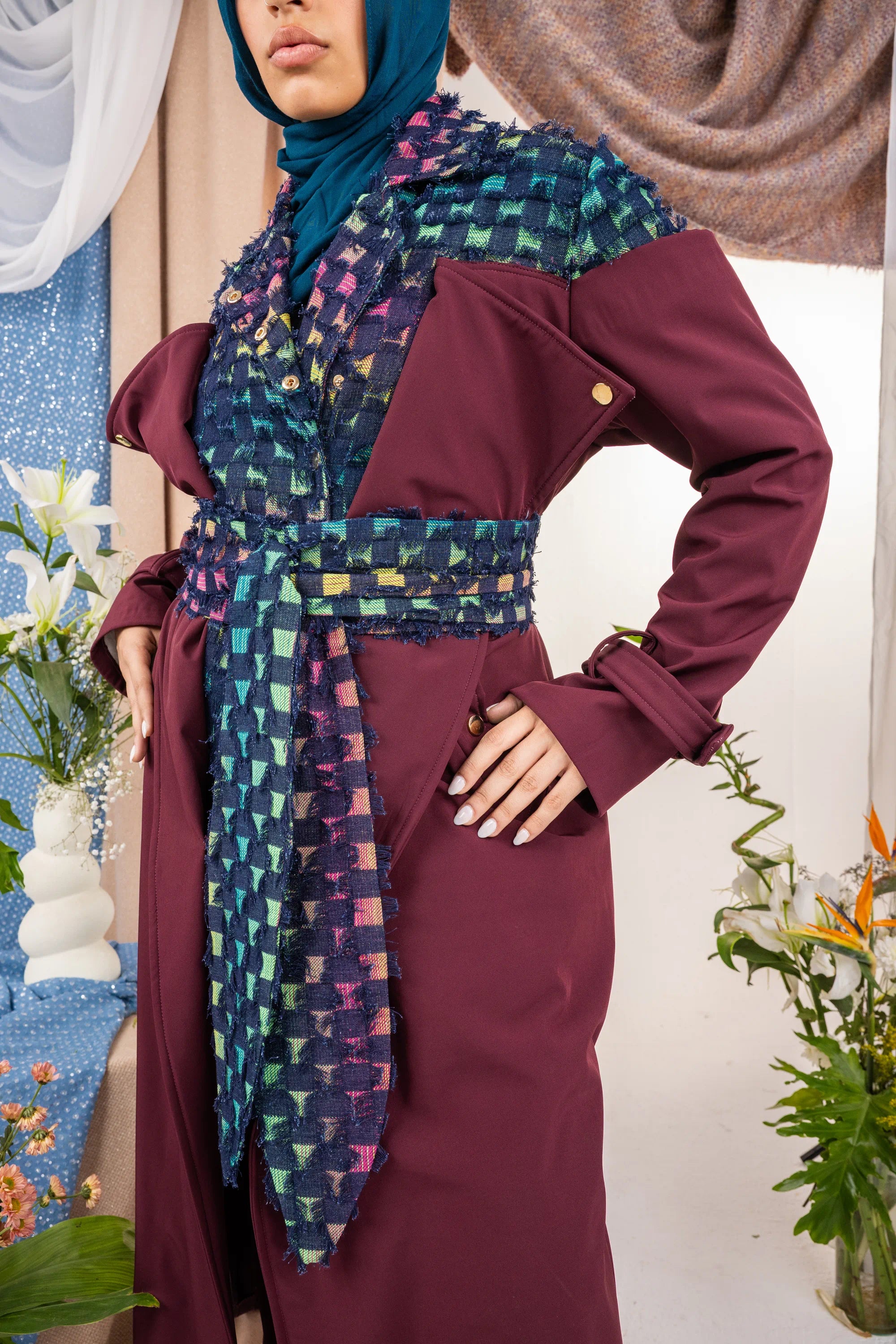 Shield Coat  - Burgundy