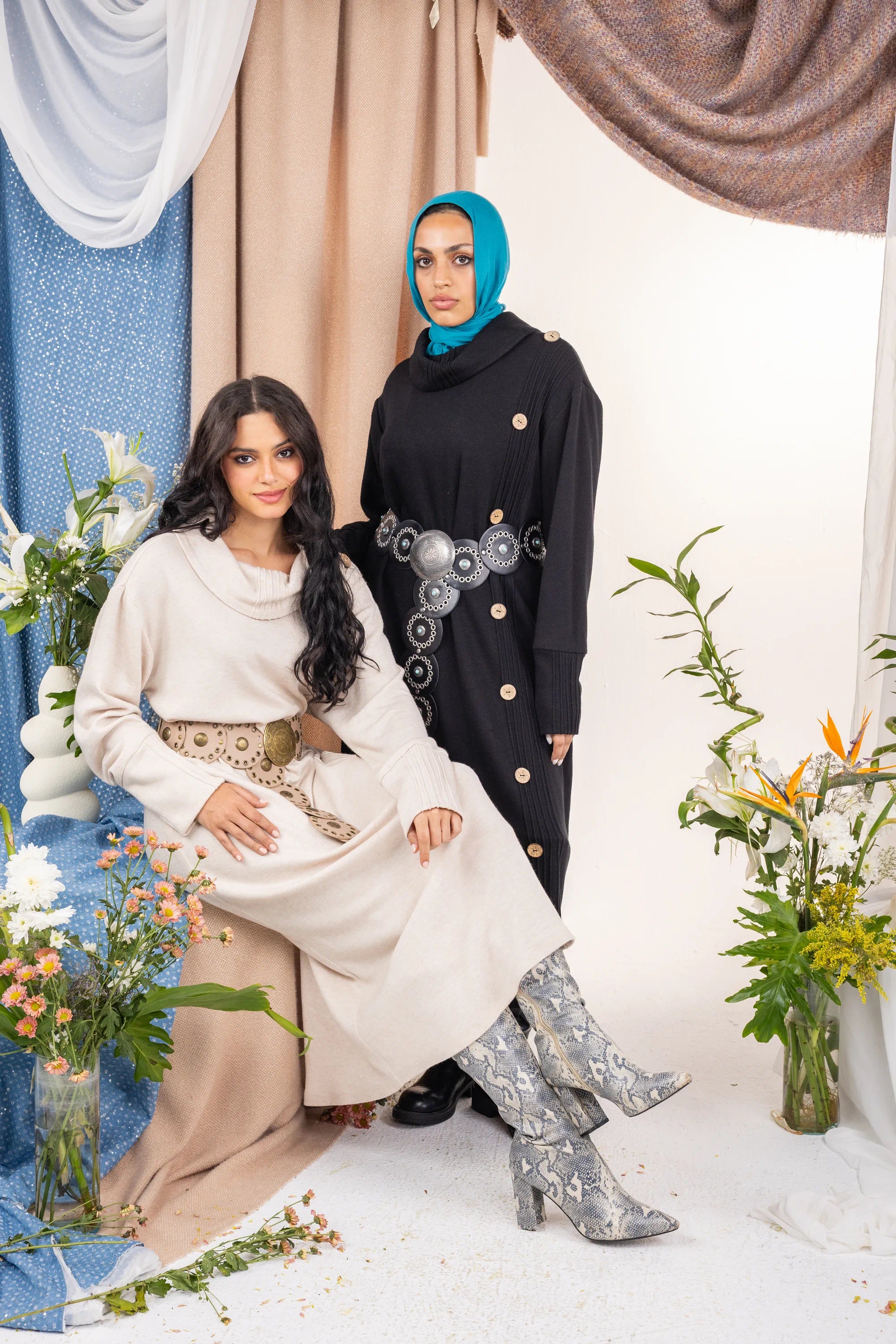 Button Dress - Black