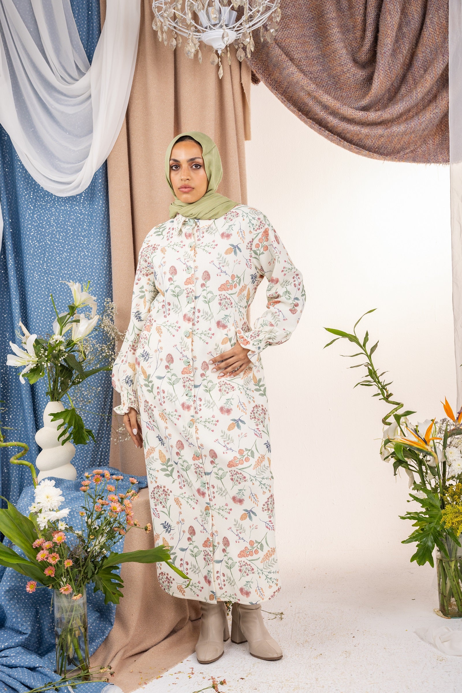 Pastel Dress - White