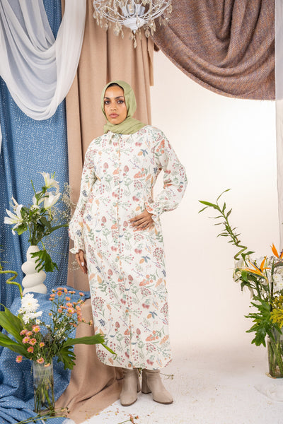 Pastel Dress - White