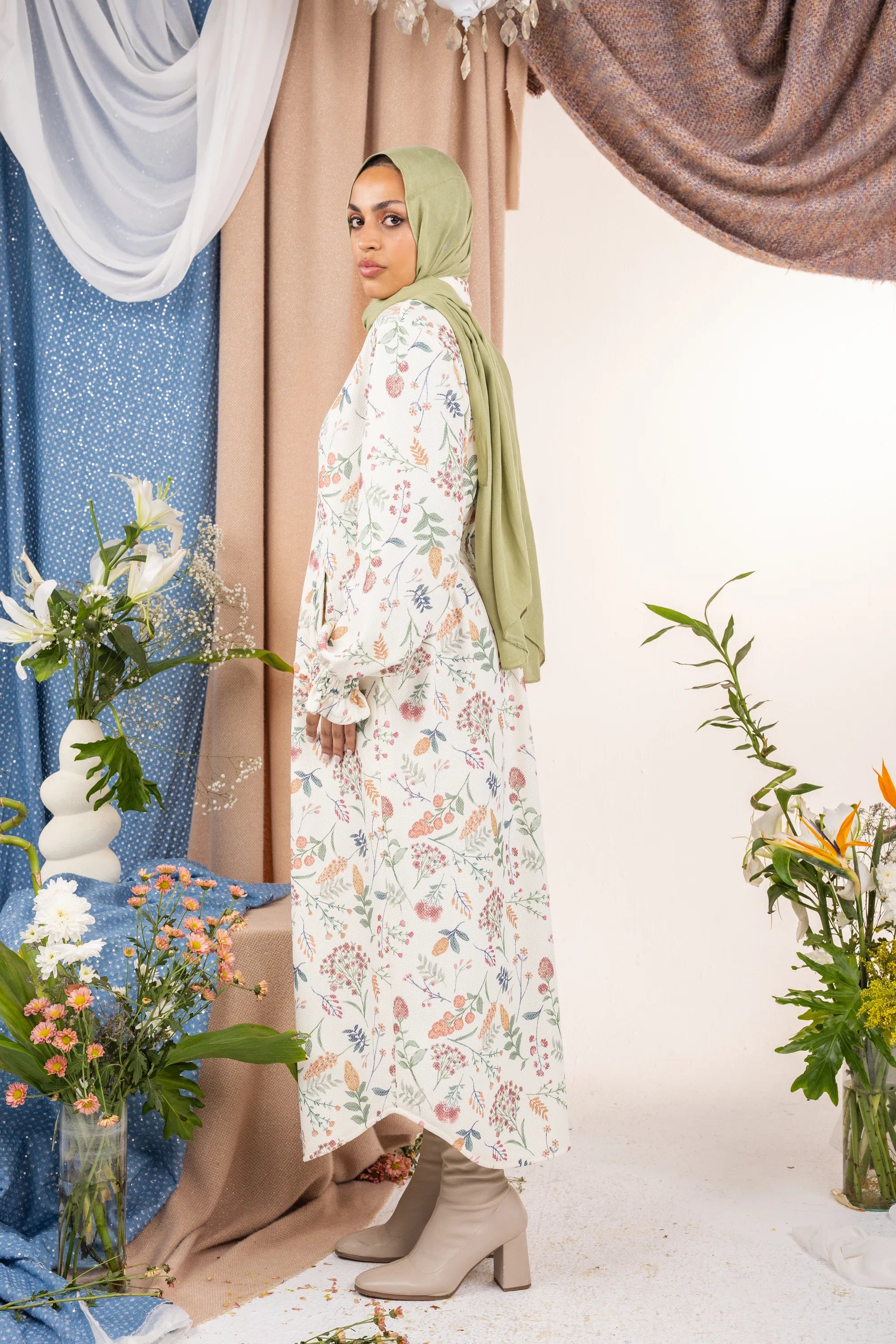 Pastel Dress - White