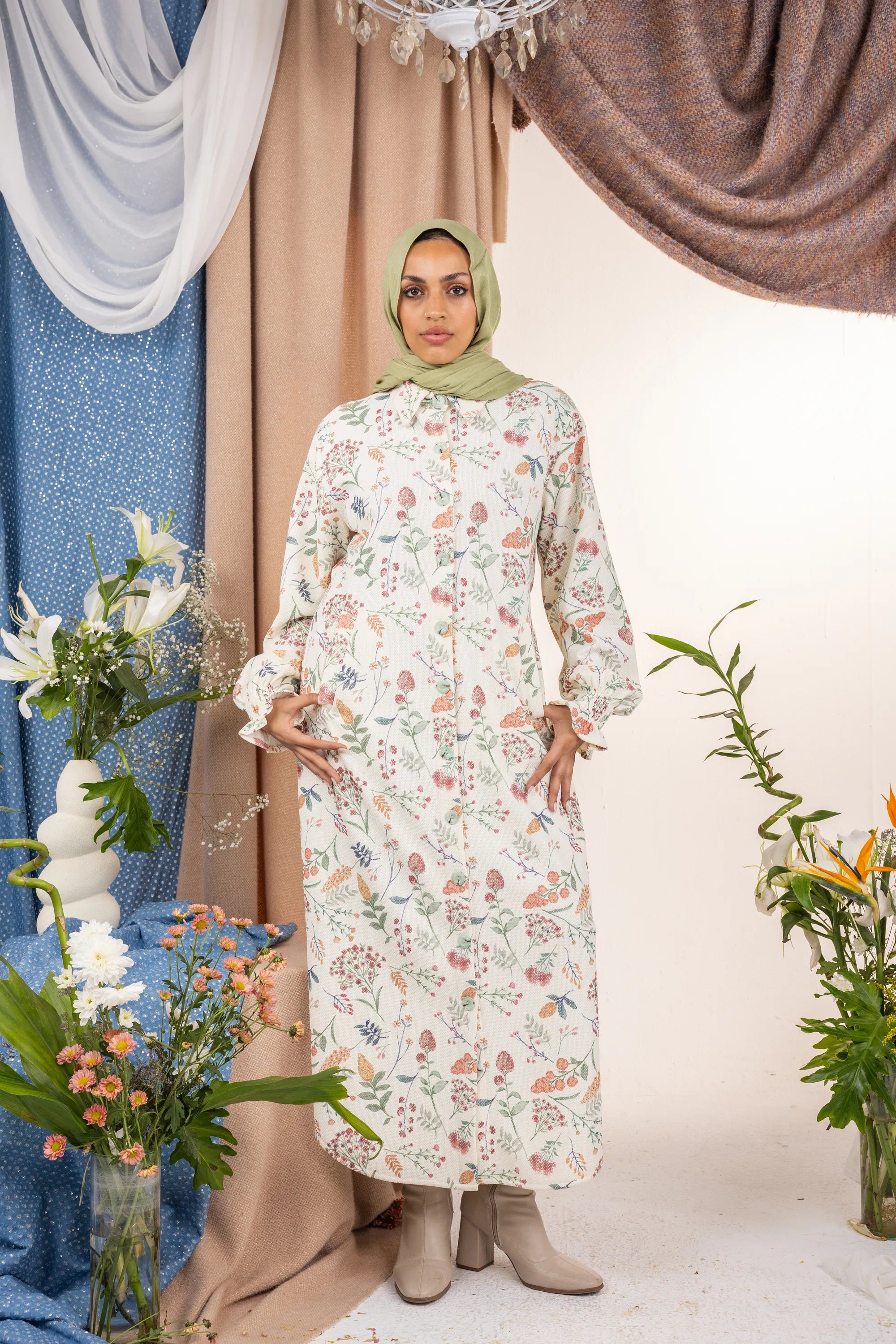 Pastel Dress - White