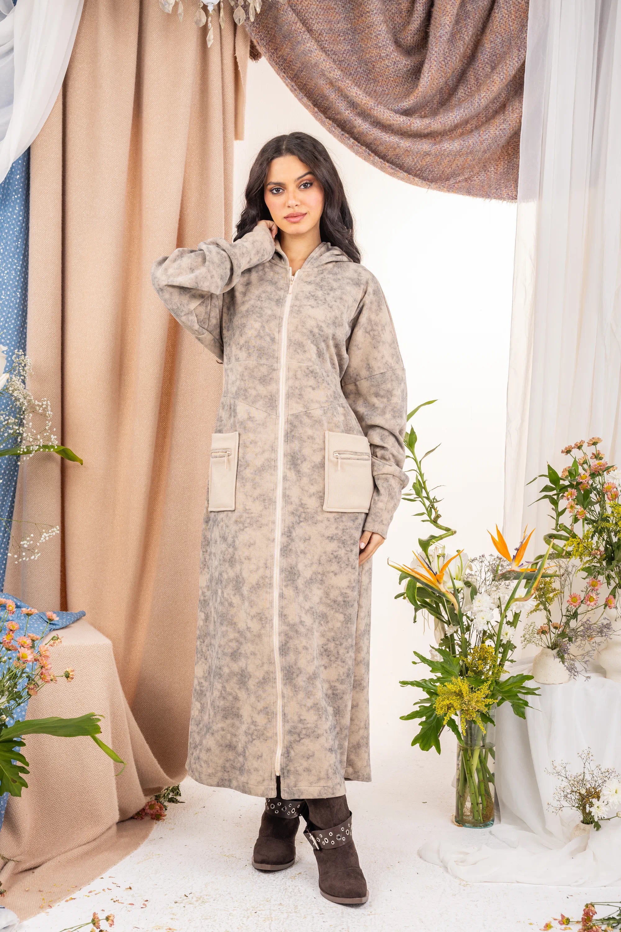 Pocket Dress - Beige