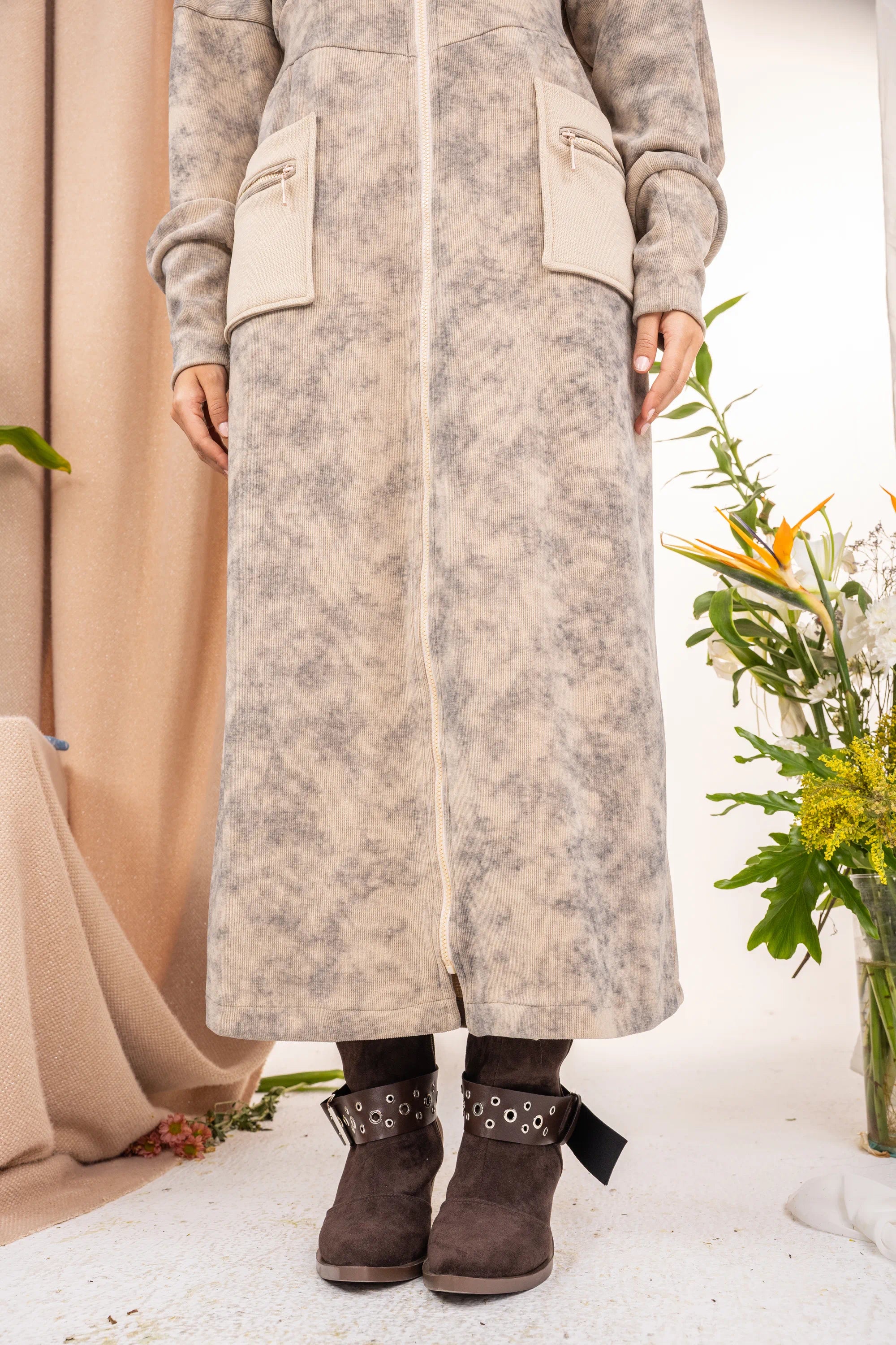 Pocket Dress - Beige