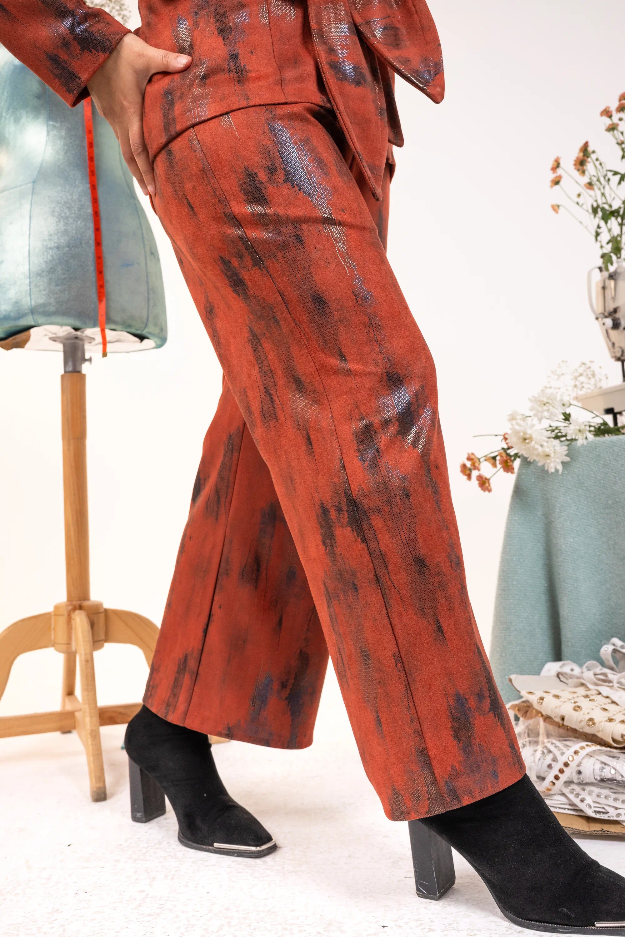 Brushed Pants - Orange