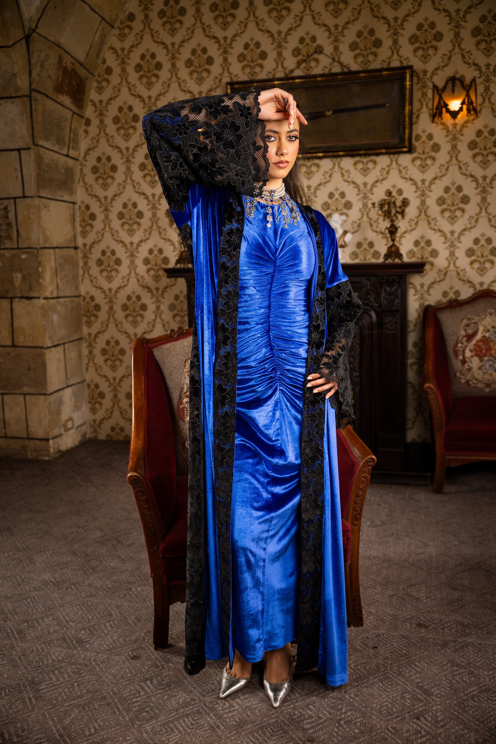 Safa Dress - Royal Blue