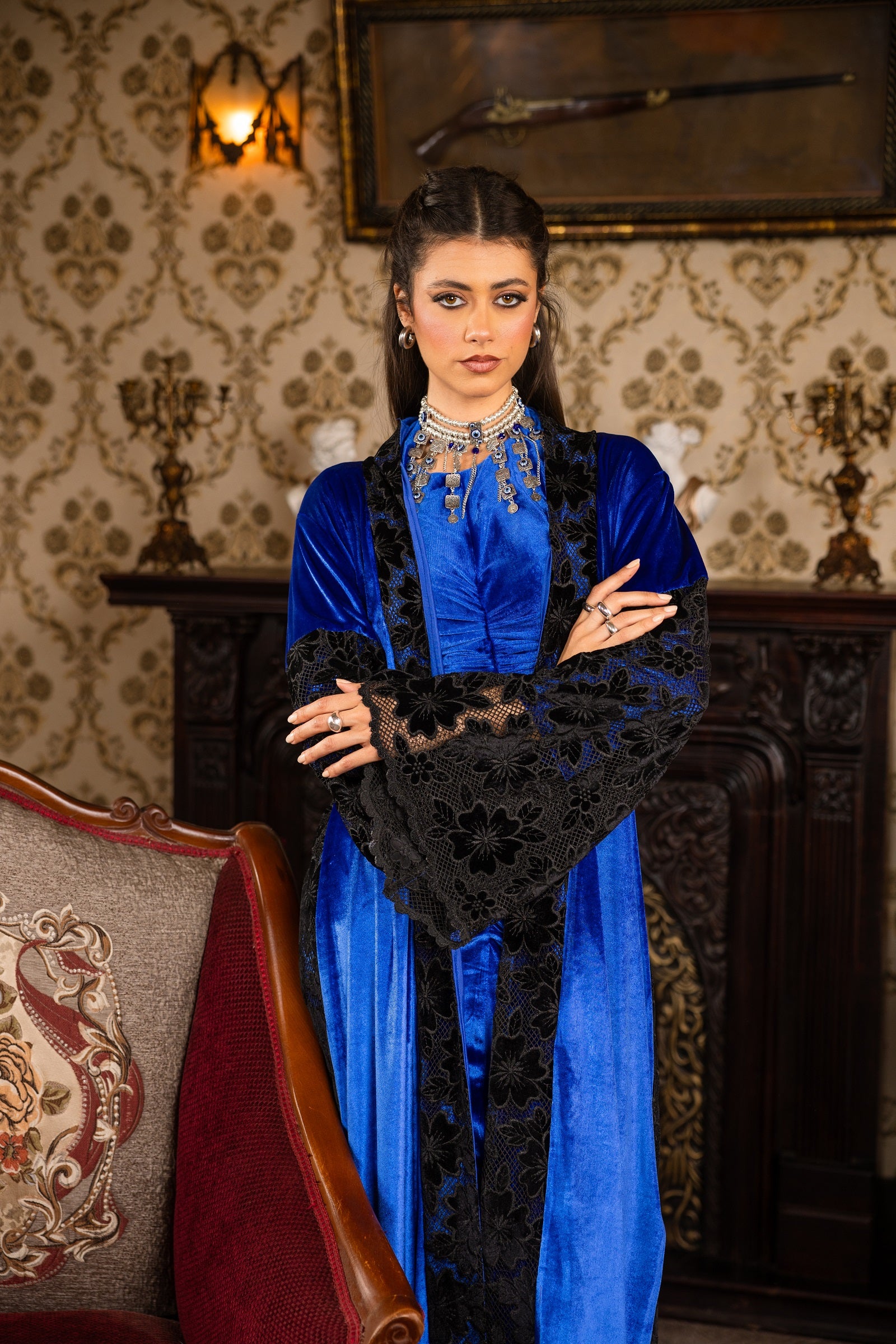 Safa Dress - Royal Blue