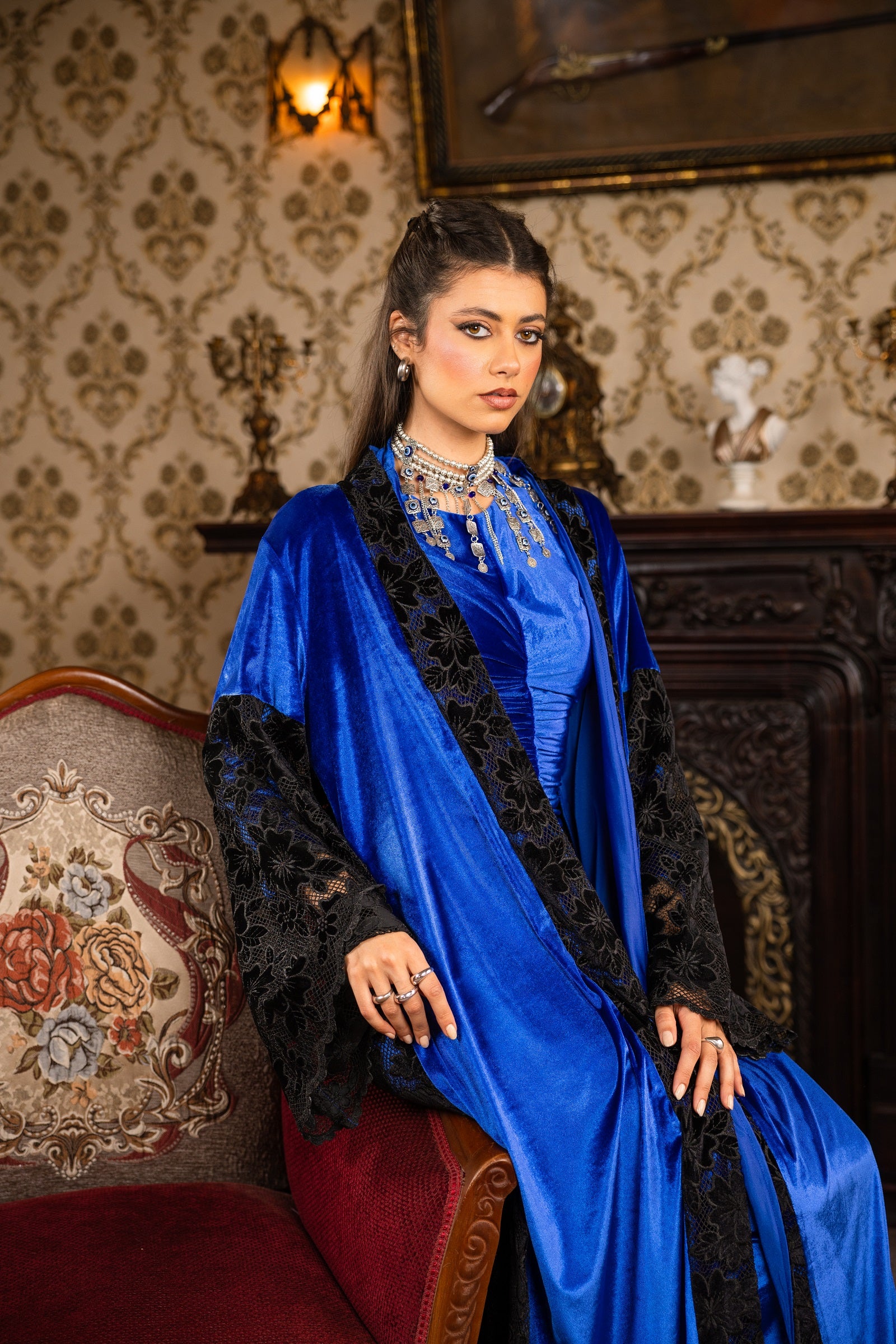 Safa Dress - Royal Blue