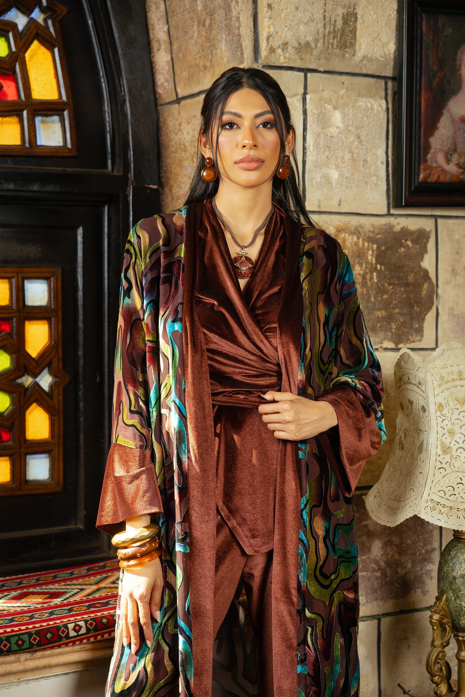 Sidq Kaftan - Coffee Brown