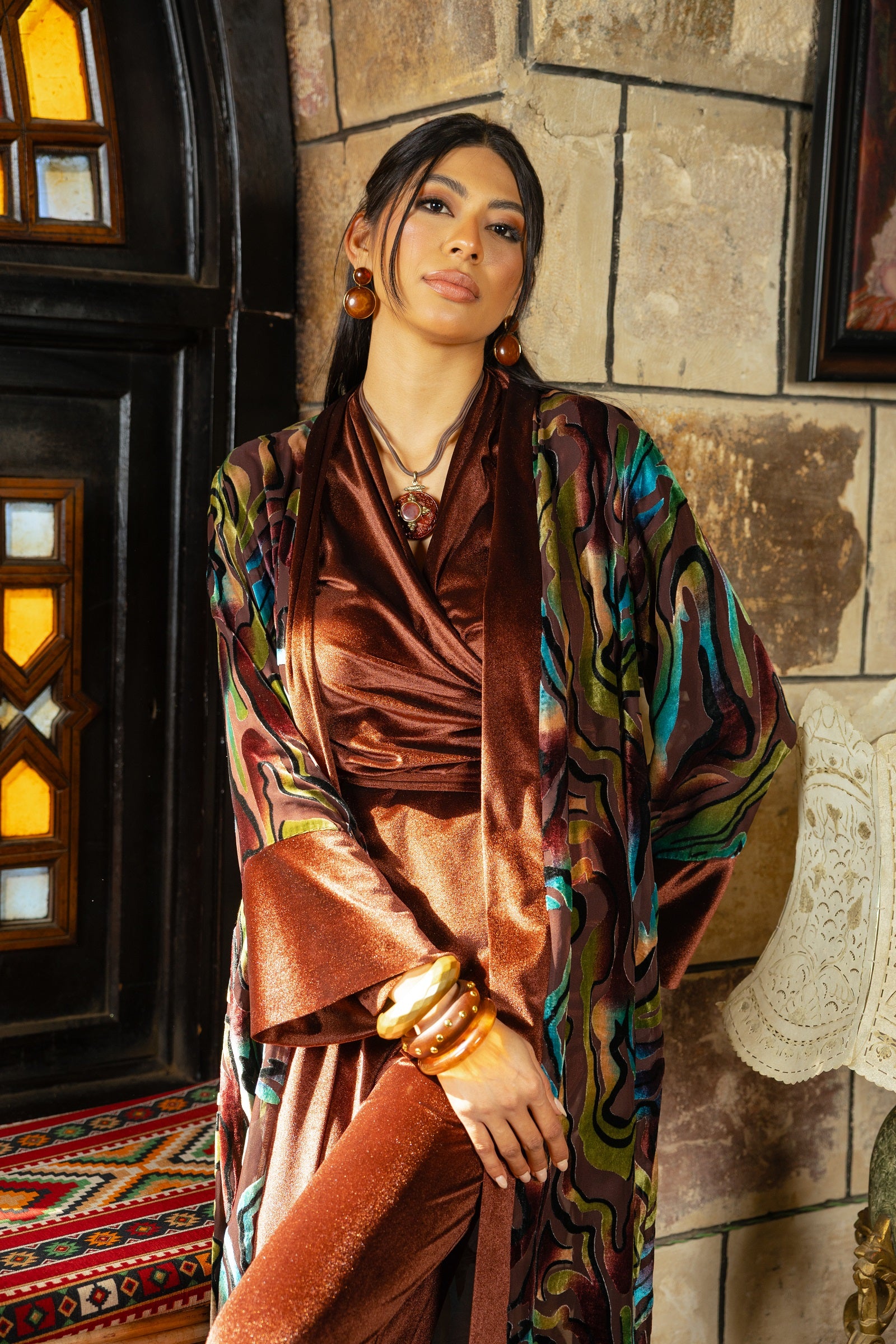 Sidq Kaftan - Coffee Brown
