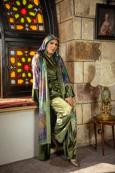 Sidq Kaftan - Olive Green