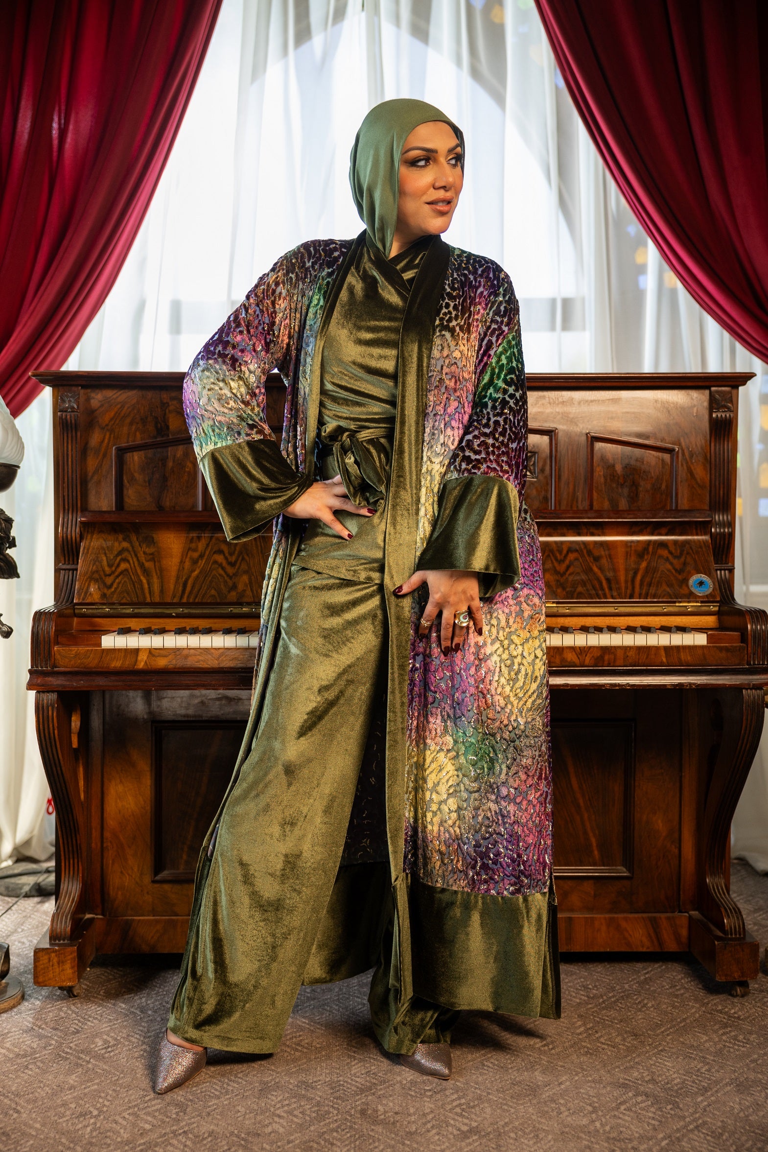 Sidq Suit- Olive Green