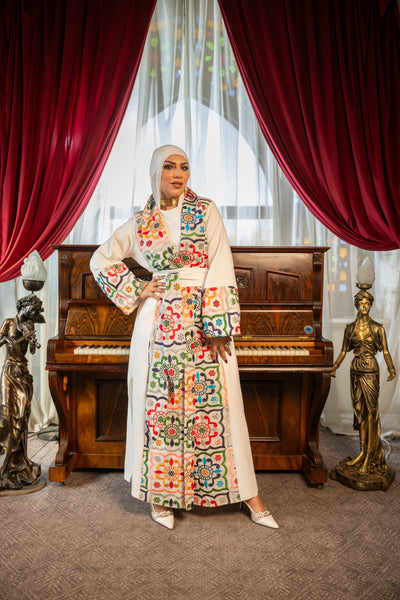 Ikhlas Kaftan - Off-White