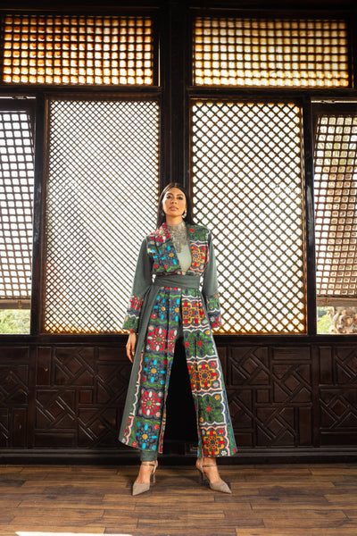 Ikhlas Kaftan - Olive Green