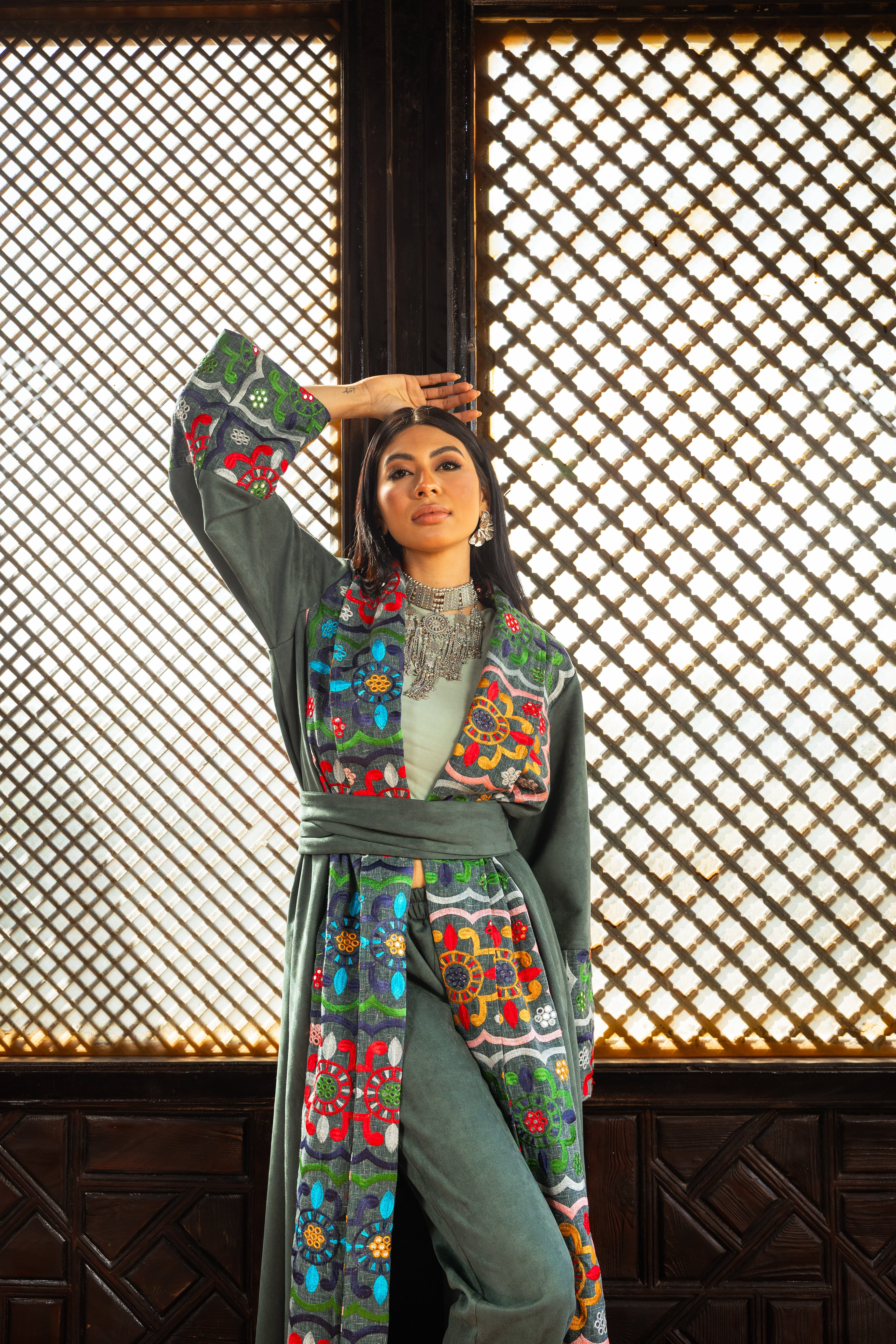 Ikhlas Suit - Olive Green