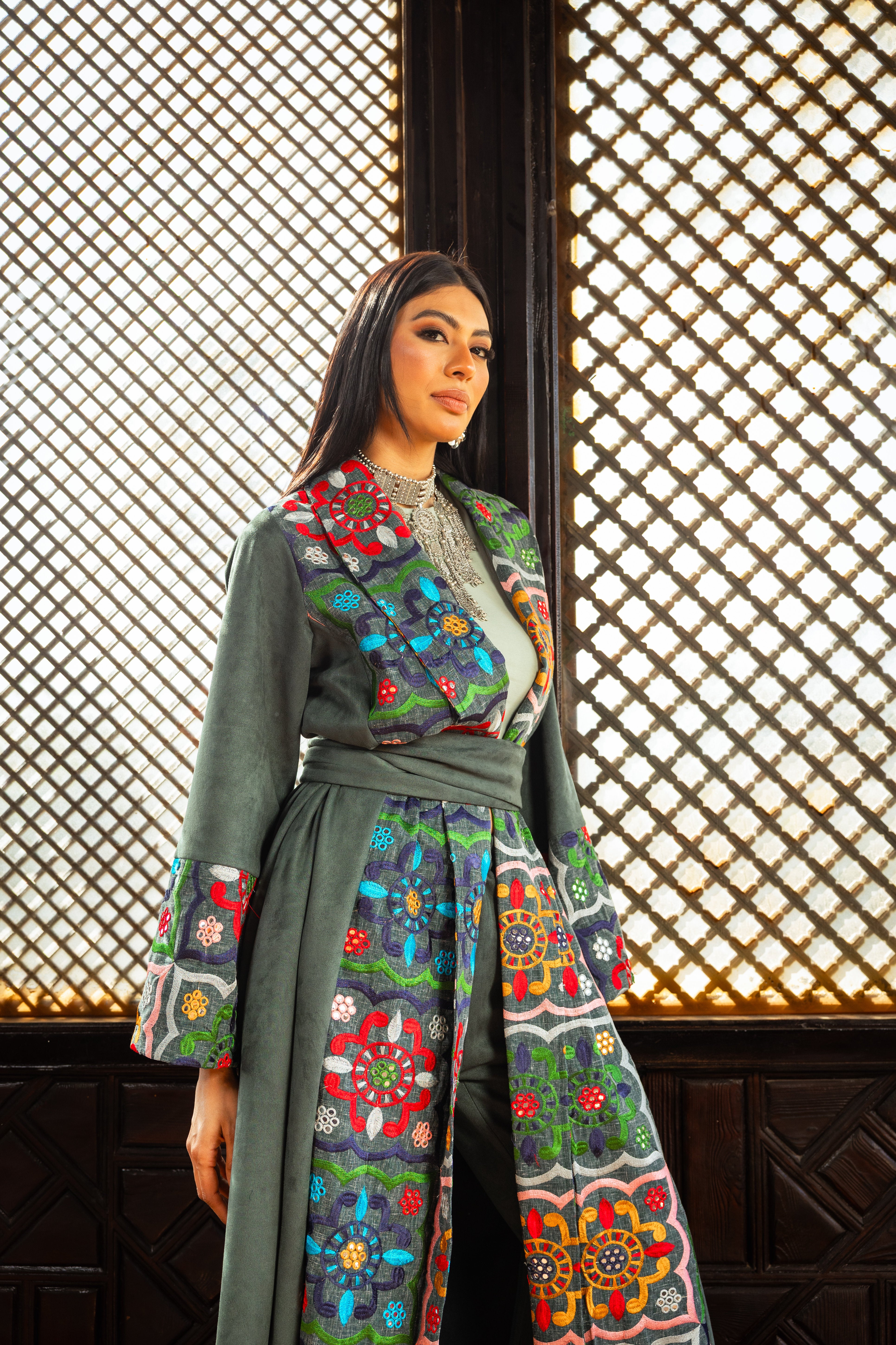 Ikhlas Kaftan - Olive Green