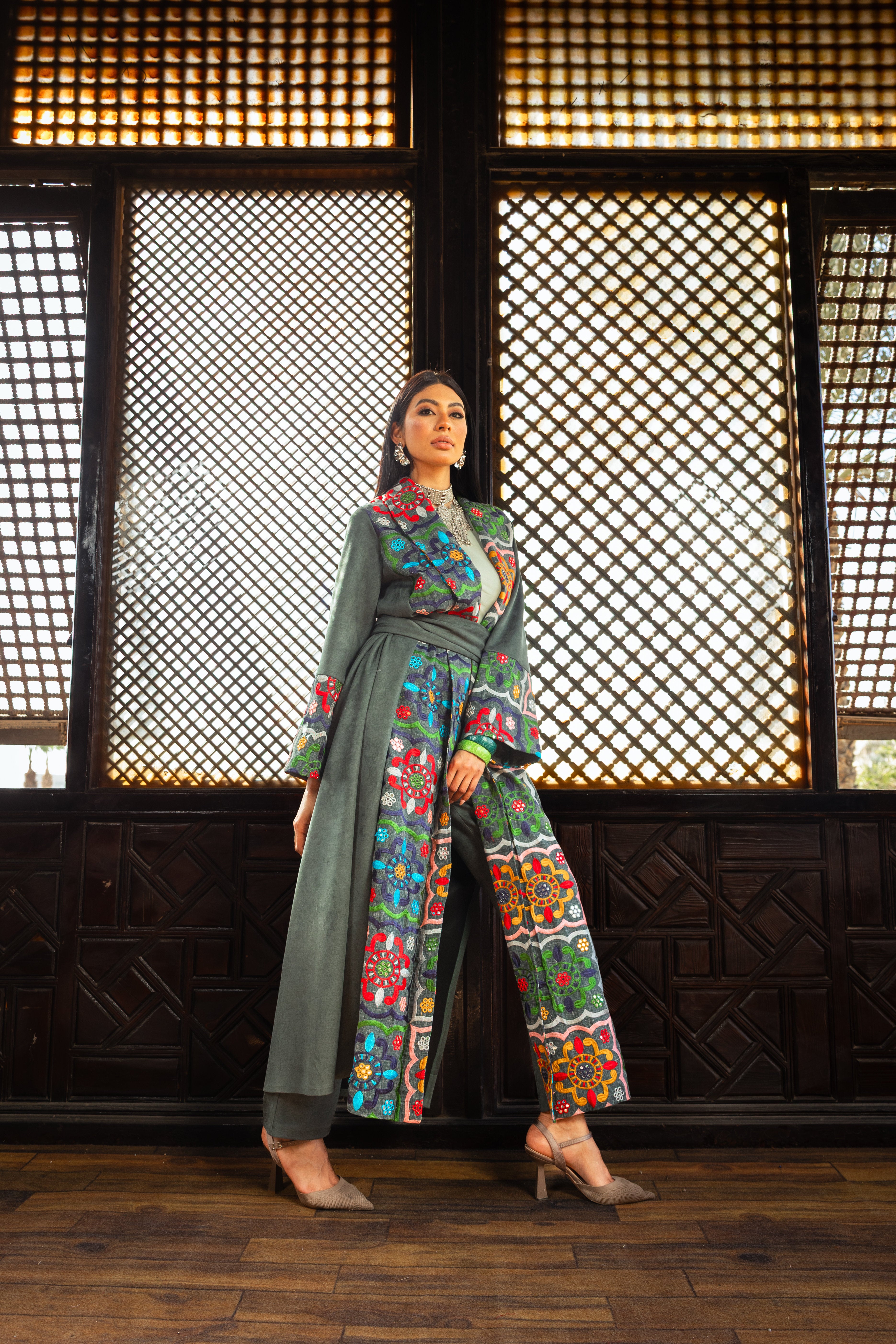 Ikhlas Suit - Olive Green