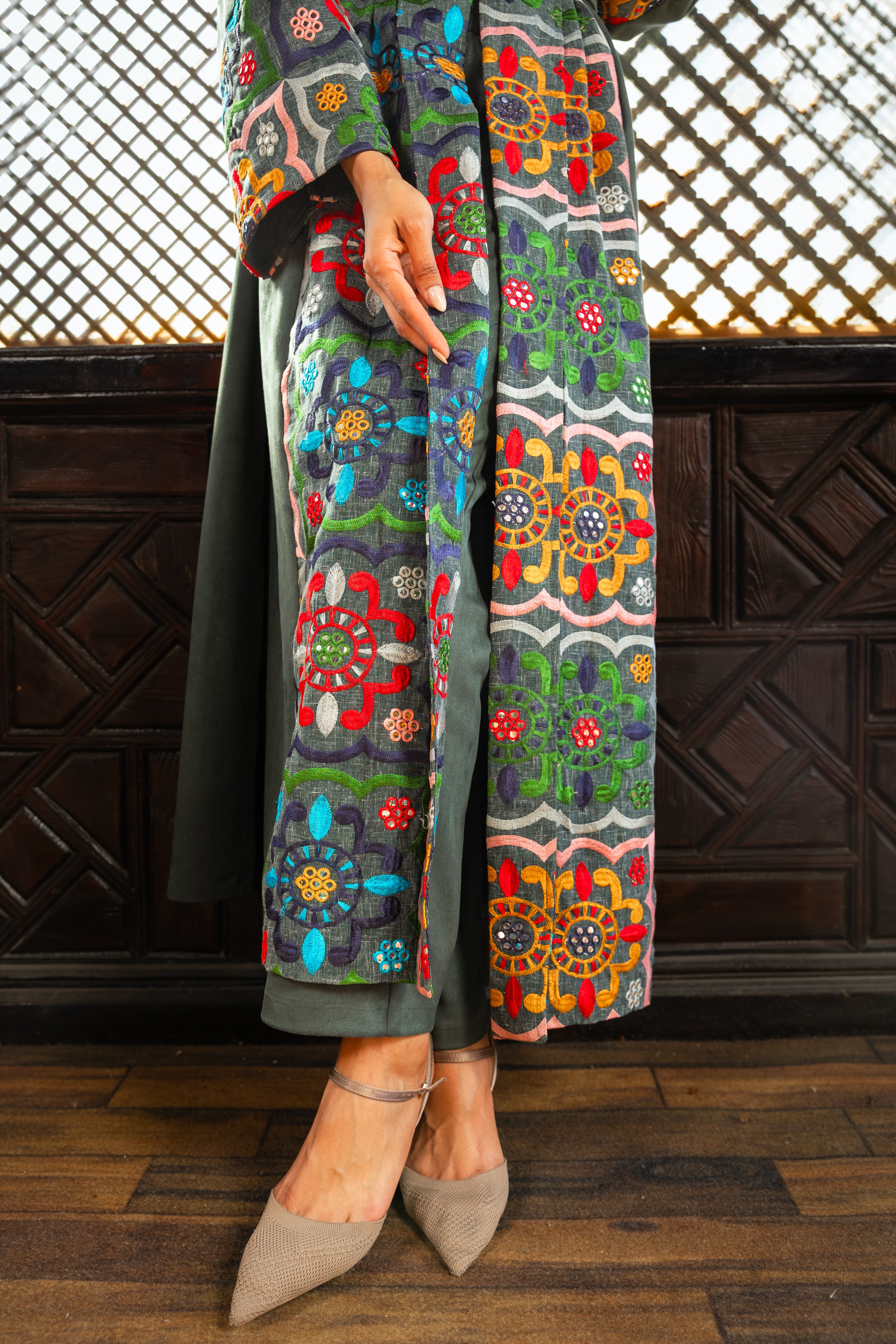 Ikhlas Kaftan - Olive Green