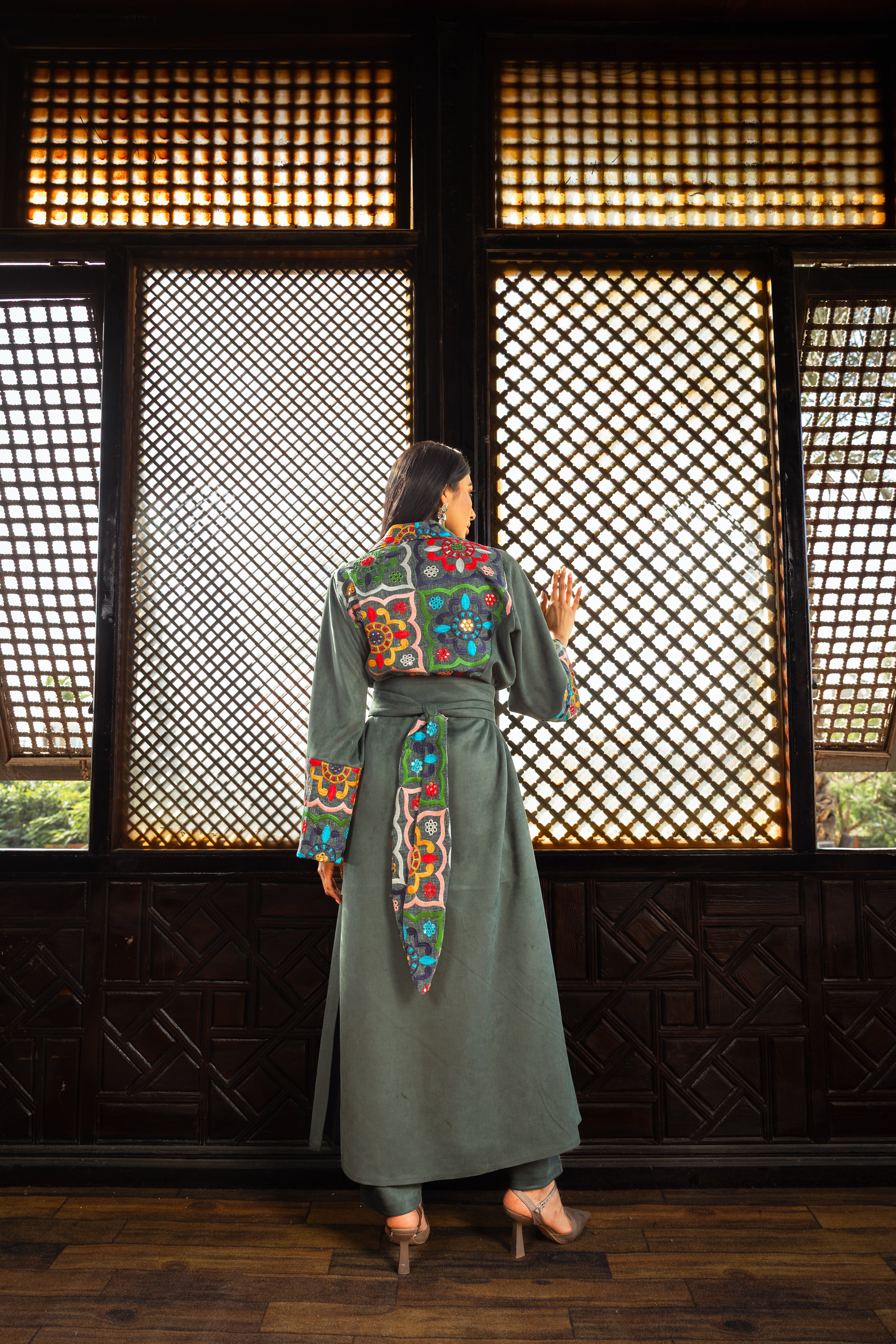 Ikhlas Kaftan - Olive Green