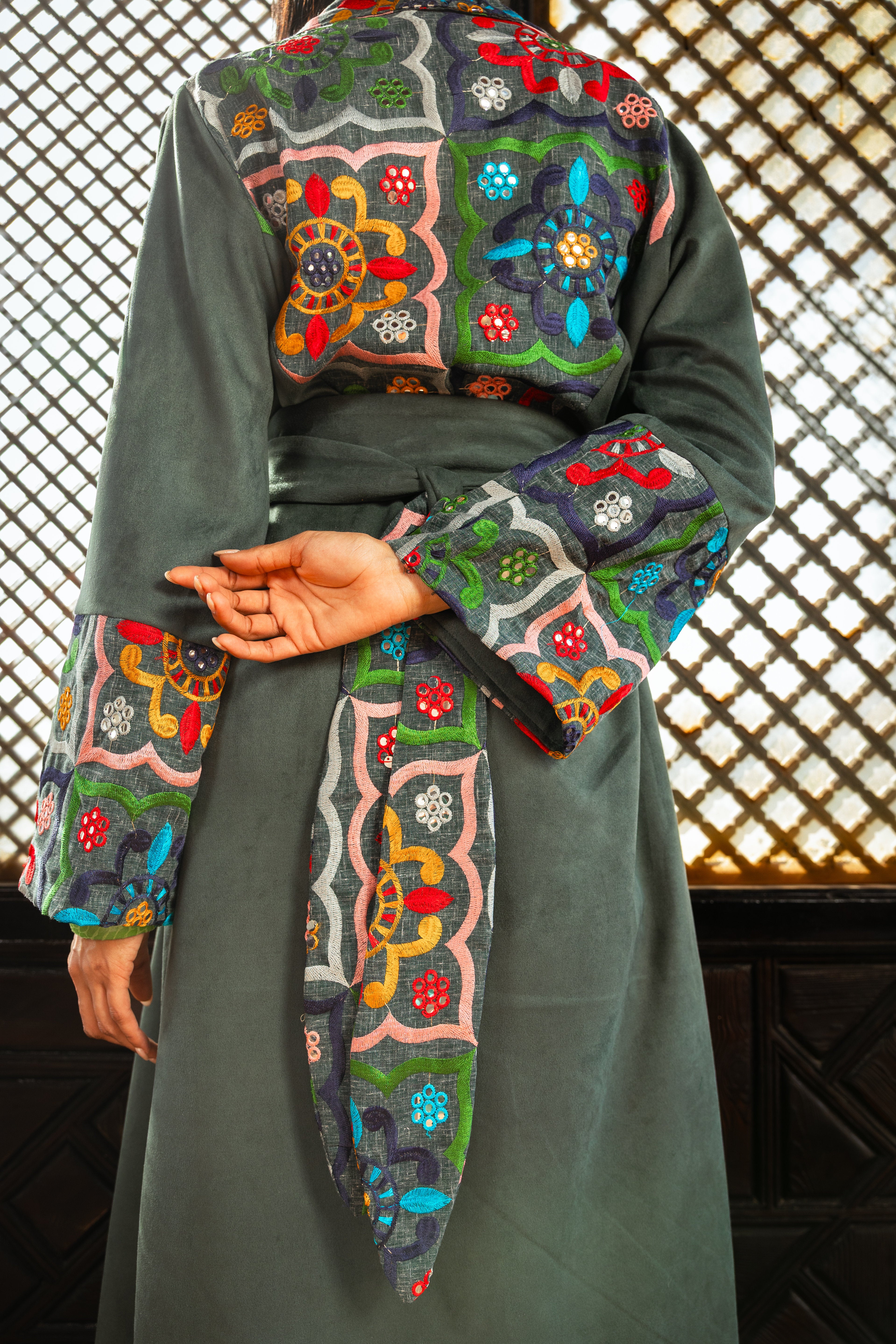 Ikhlas Kaftan - Olive Green