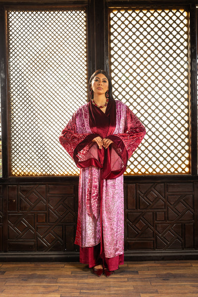 Ataa Kaftan - Burgundy