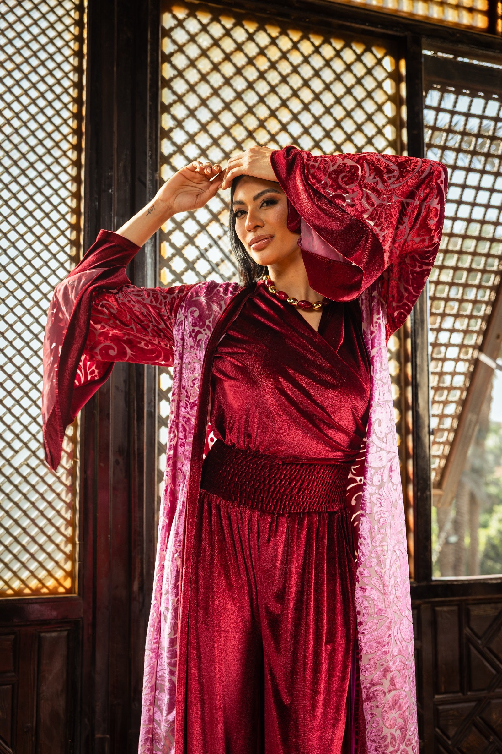 Ataa Suit - Burgundy
