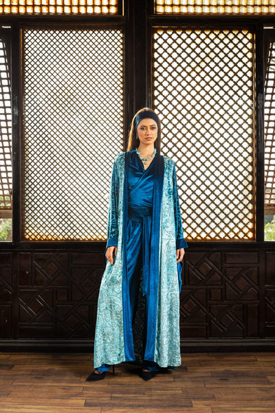 Ataa Kaftan - Teal Blue
