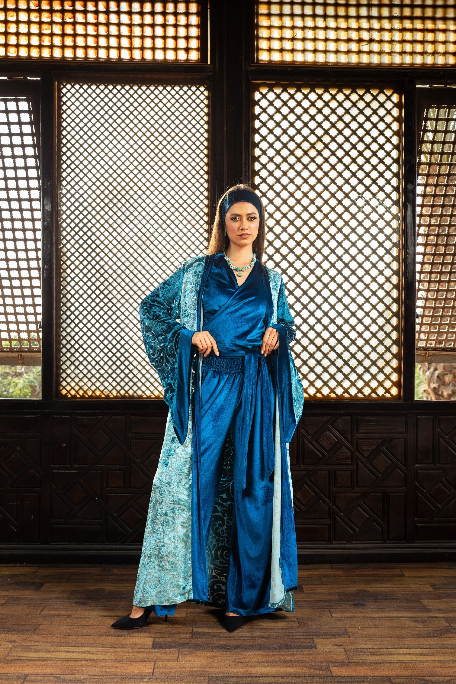 Ataa Suit - Teal Blue