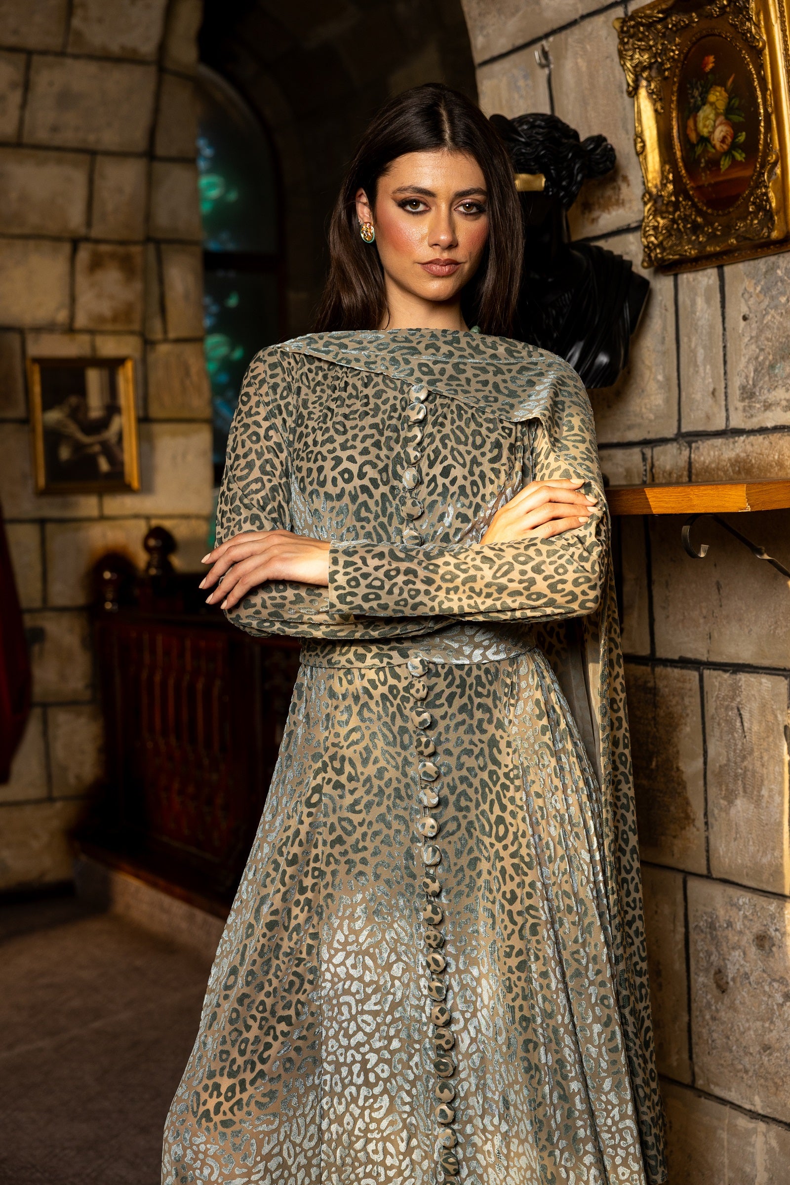 Alyiaa Dress - Silver Grey