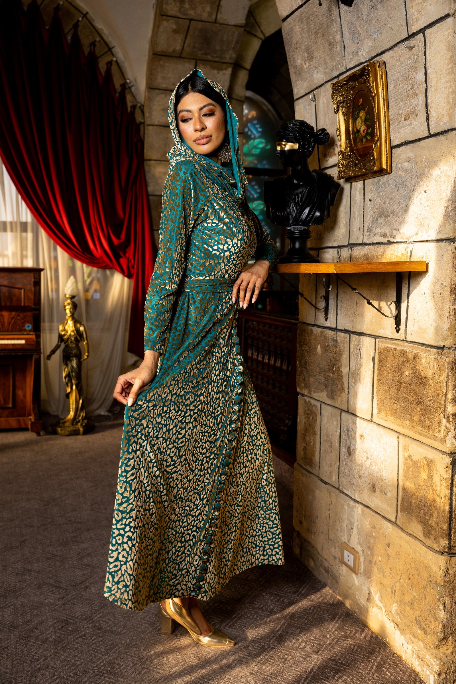 Alyiaa Dress -  Emerald Green