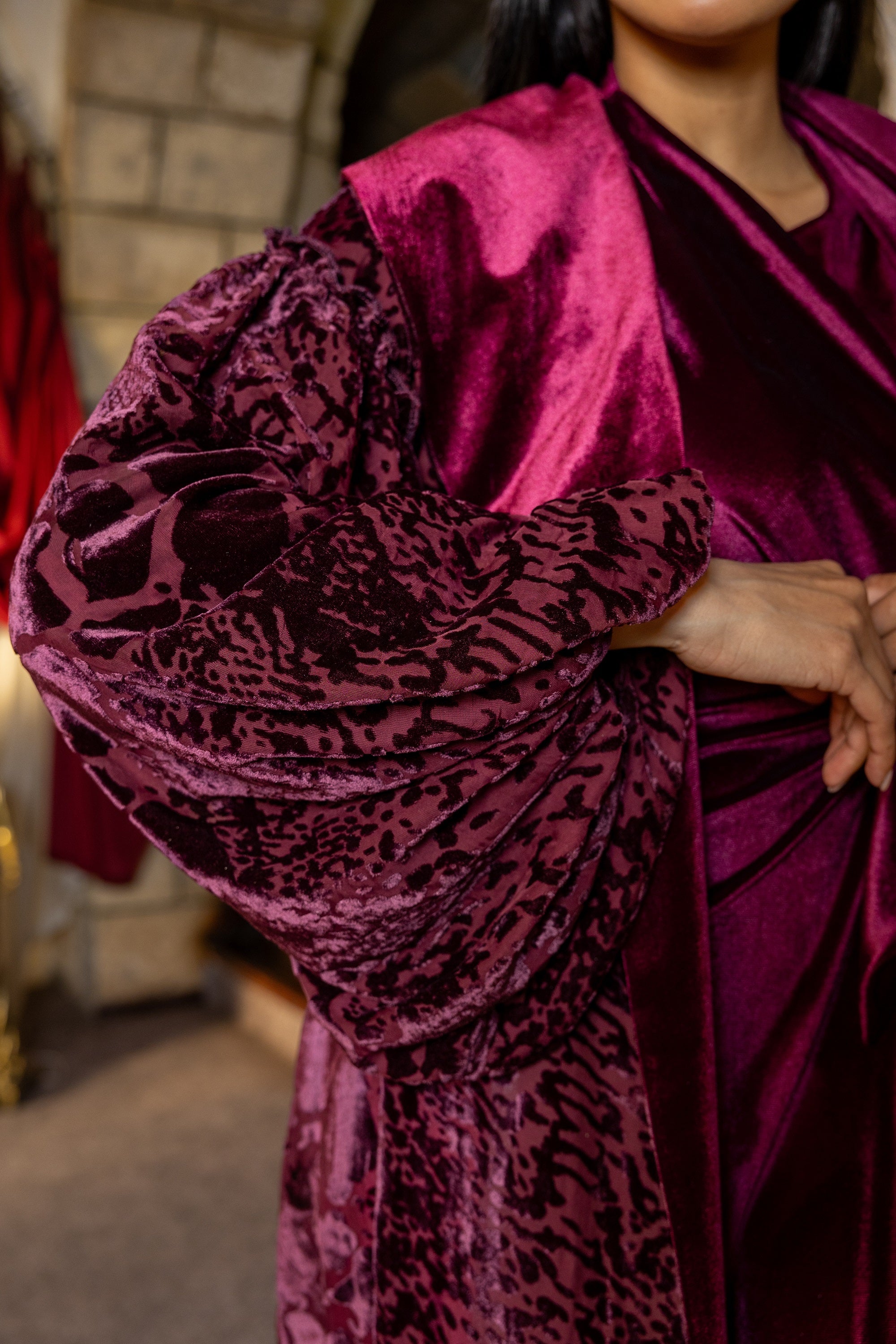 Rahma Kaftan - Burgundy