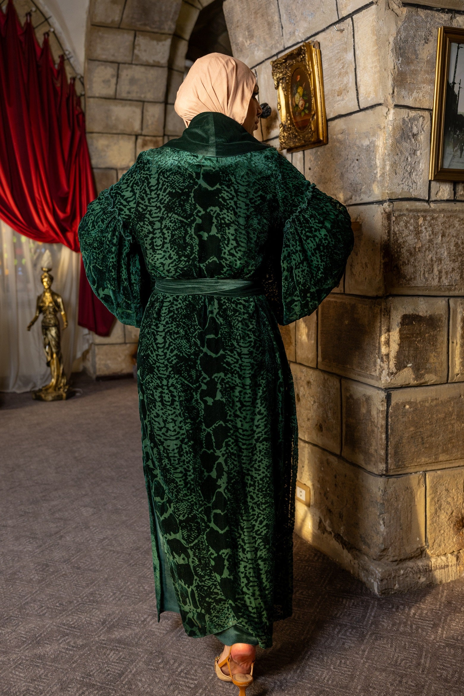 Rahma Kaftan - Olive Green