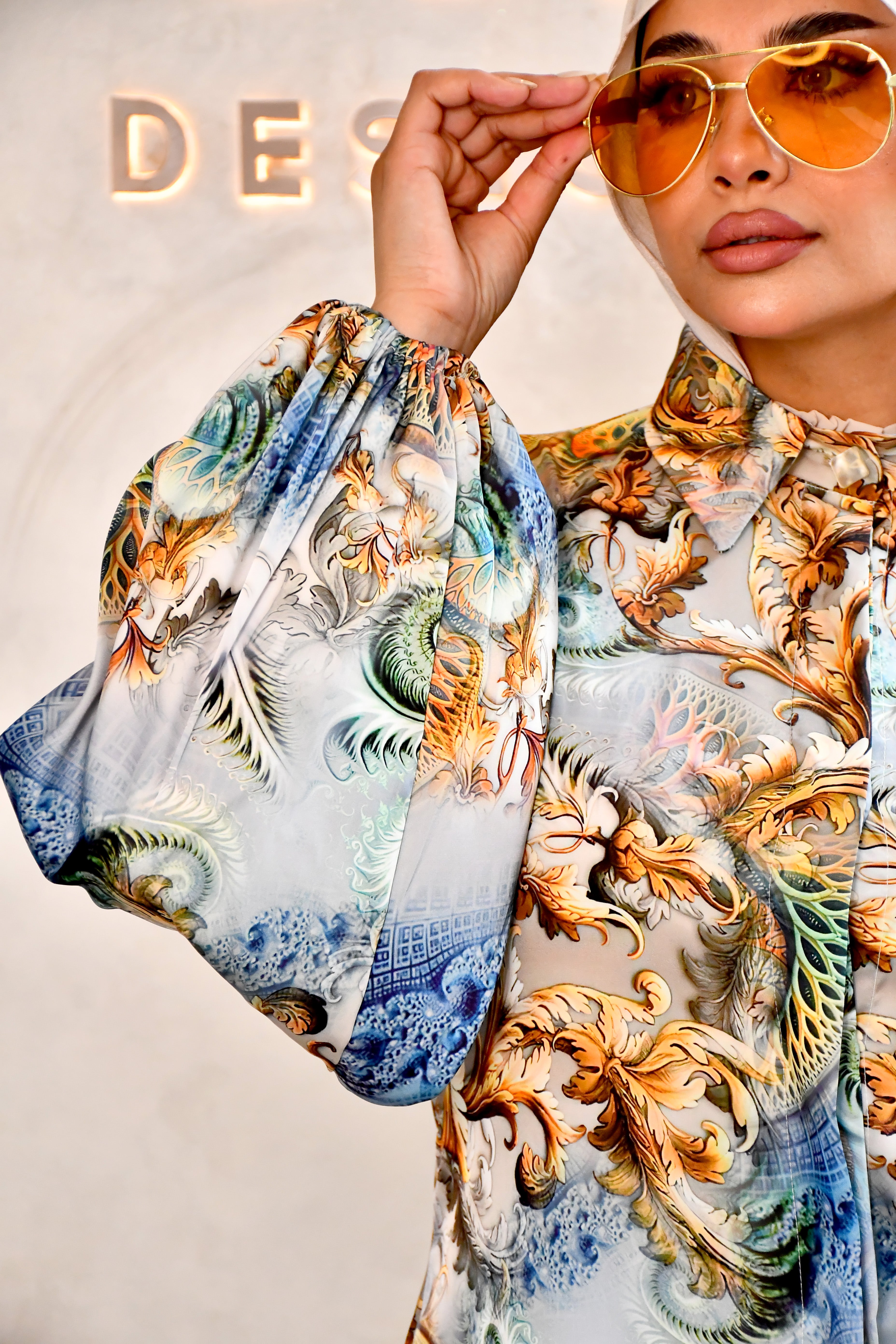 Ornate Satin Suit