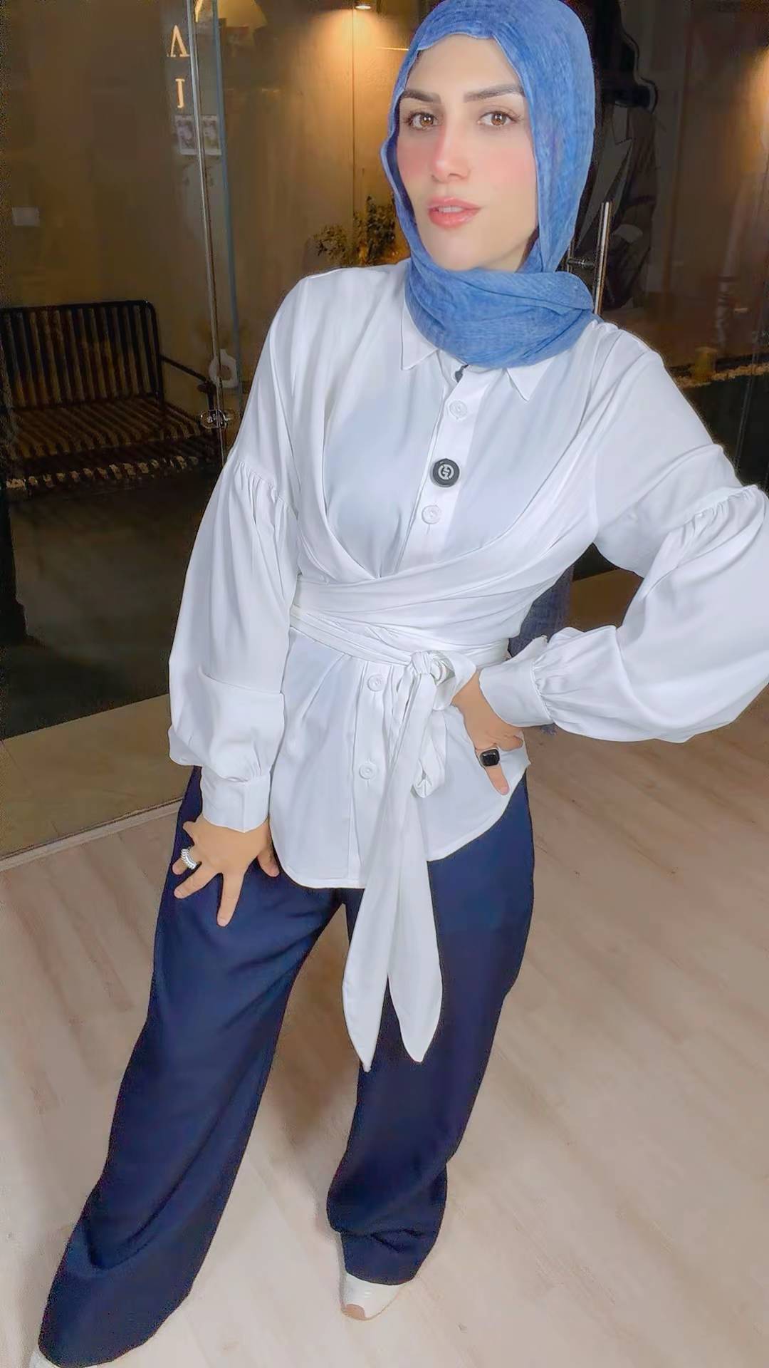 White Wrap Blouse