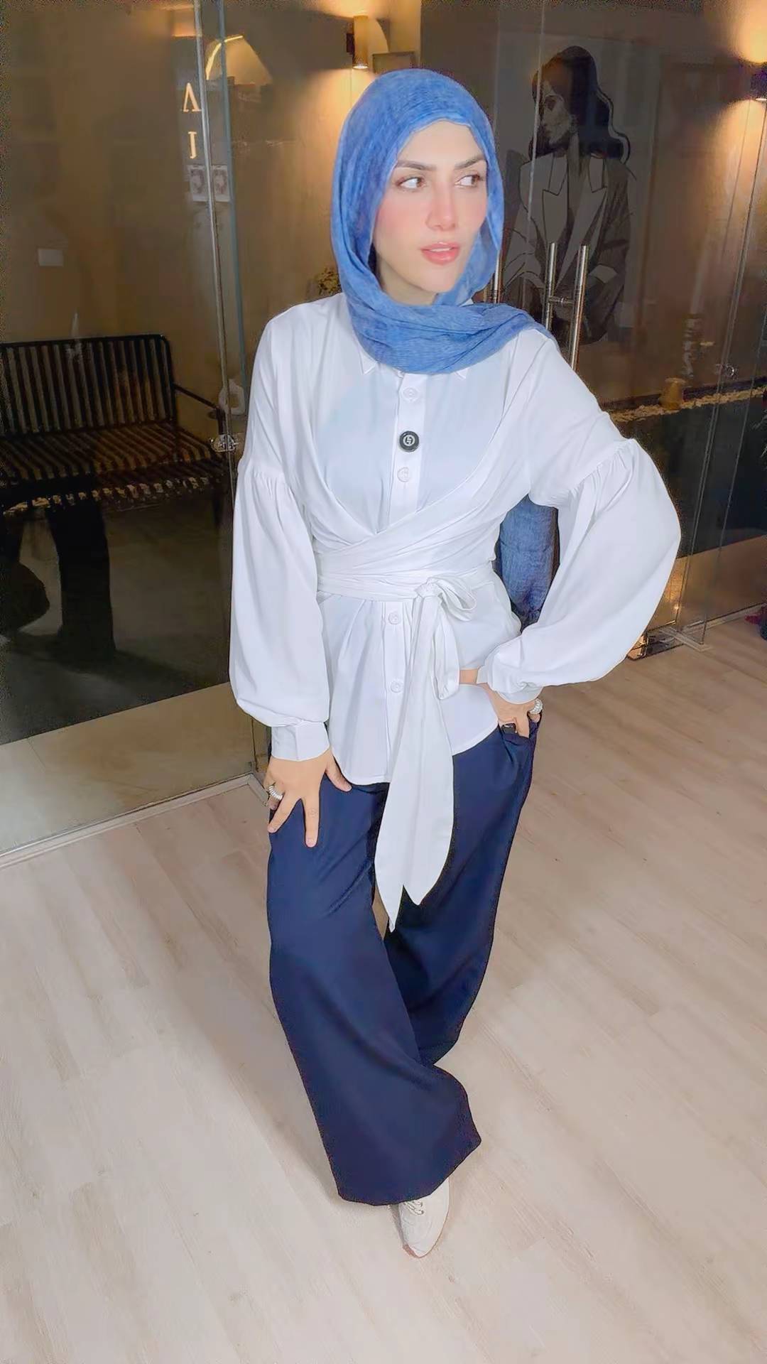 White Wrap Blouse
