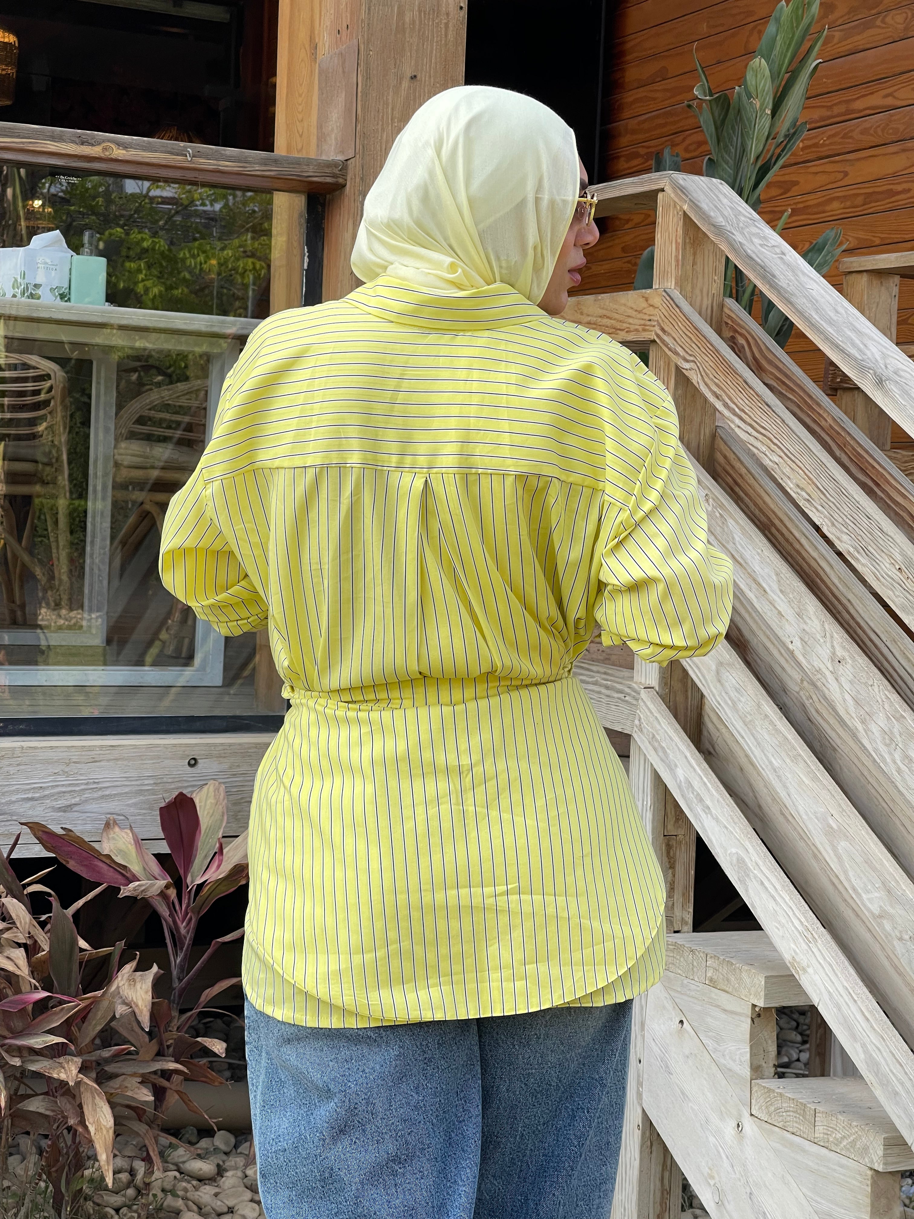 Lime Stripe Shirt