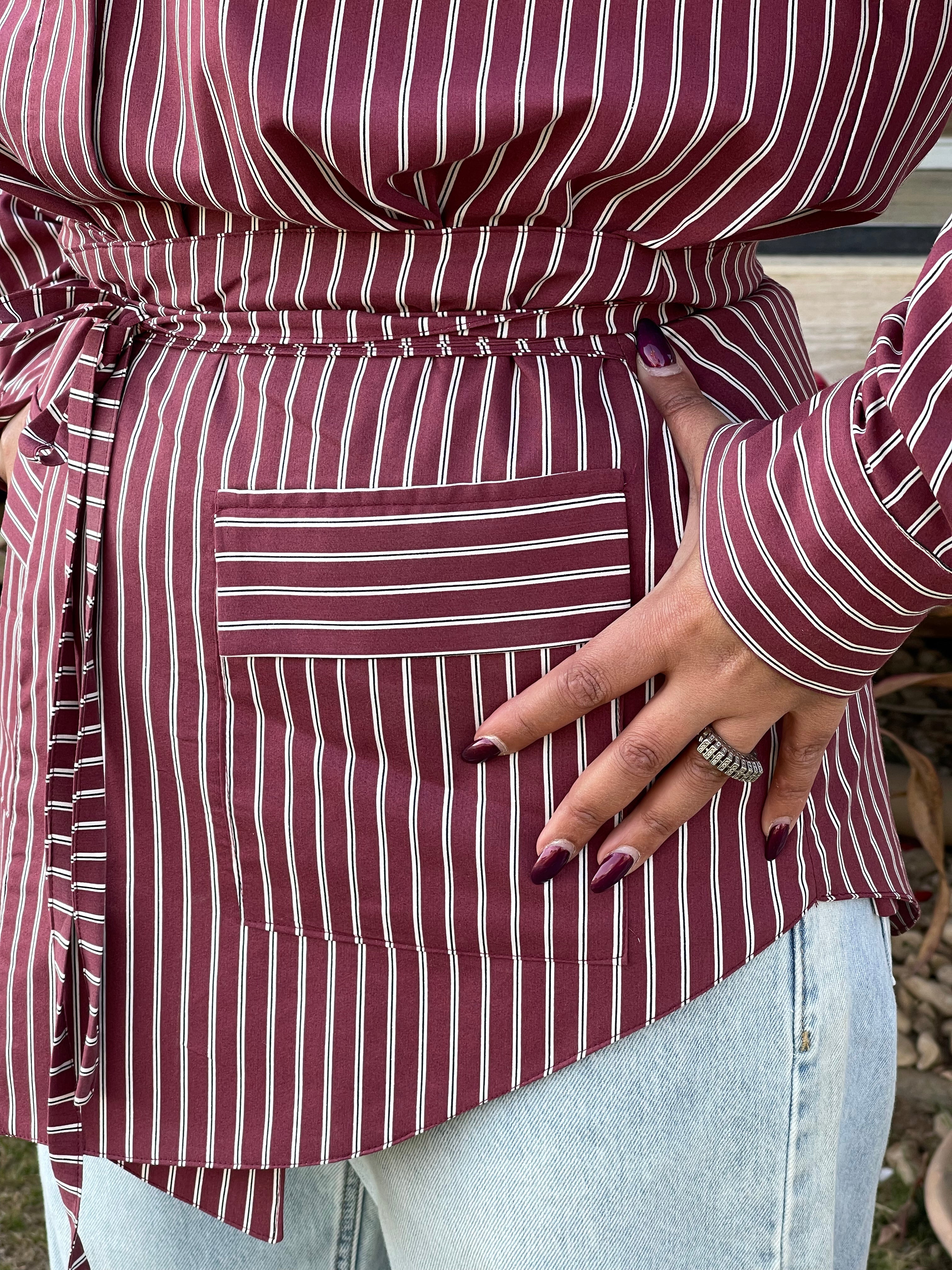 Lime Stripe Shirt