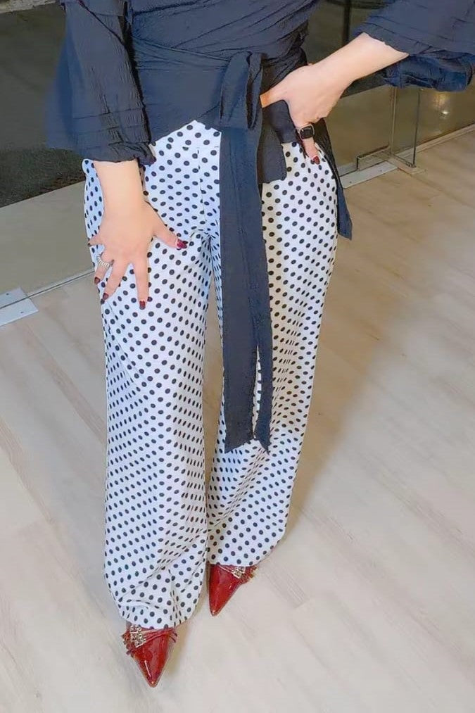 Dot Soft Crepe Pants